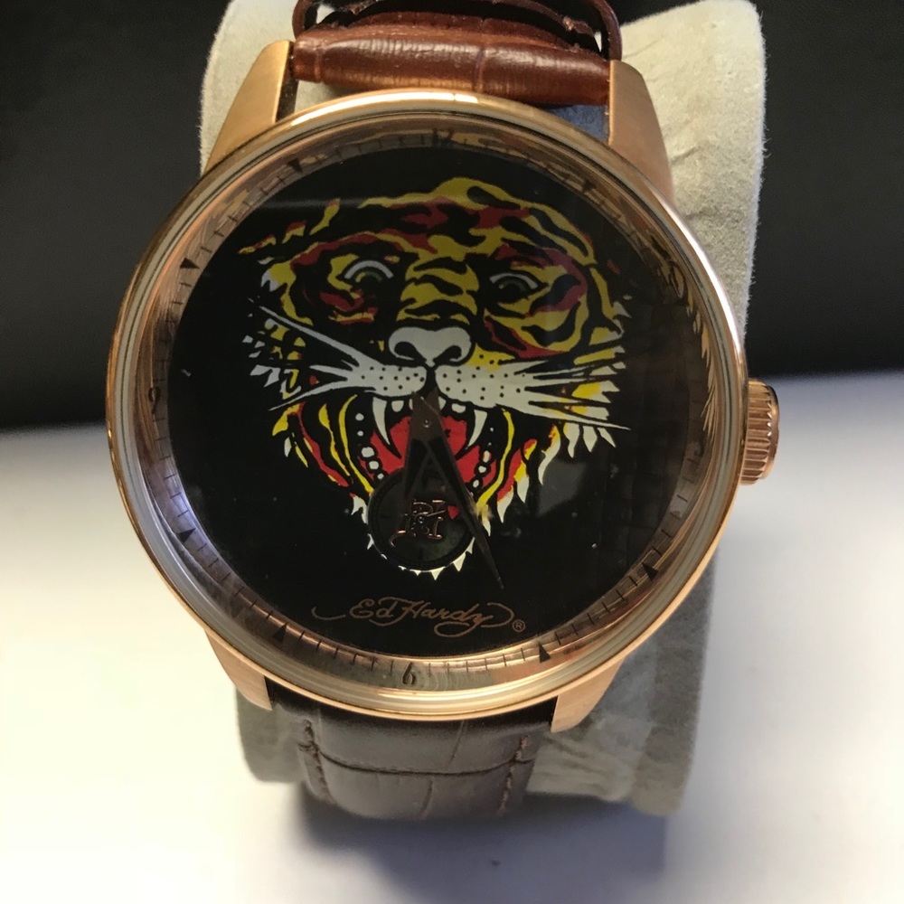 Ed Hardy Men’s Watch EUC, new battery required